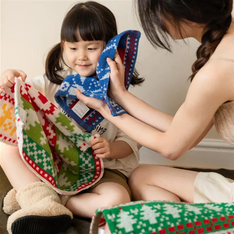 Christmas Long-Staple Cotton Face Towels1
