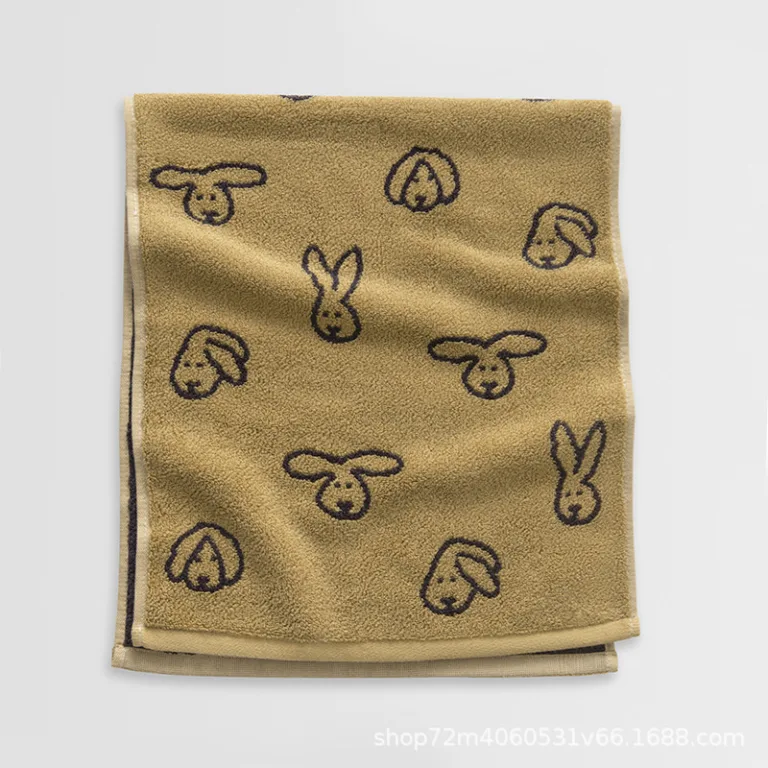 Cute Pattern Jacquard Cotton Towel7