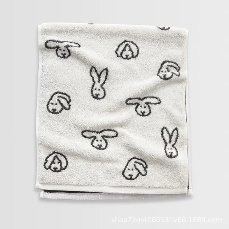 Cute Pattern Jacquard Cotton Towel9
