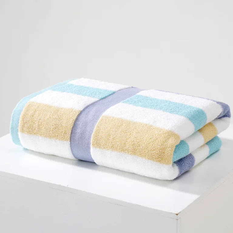 Mixed Color Striped Cotton Bath Towel11