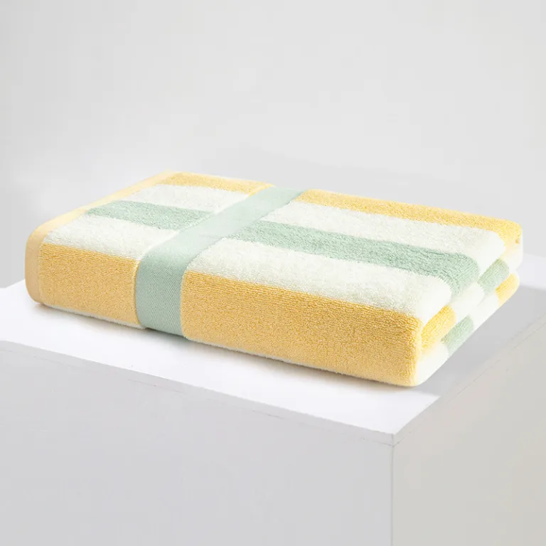 Mixed Color Striped Cotton Bath Towel15