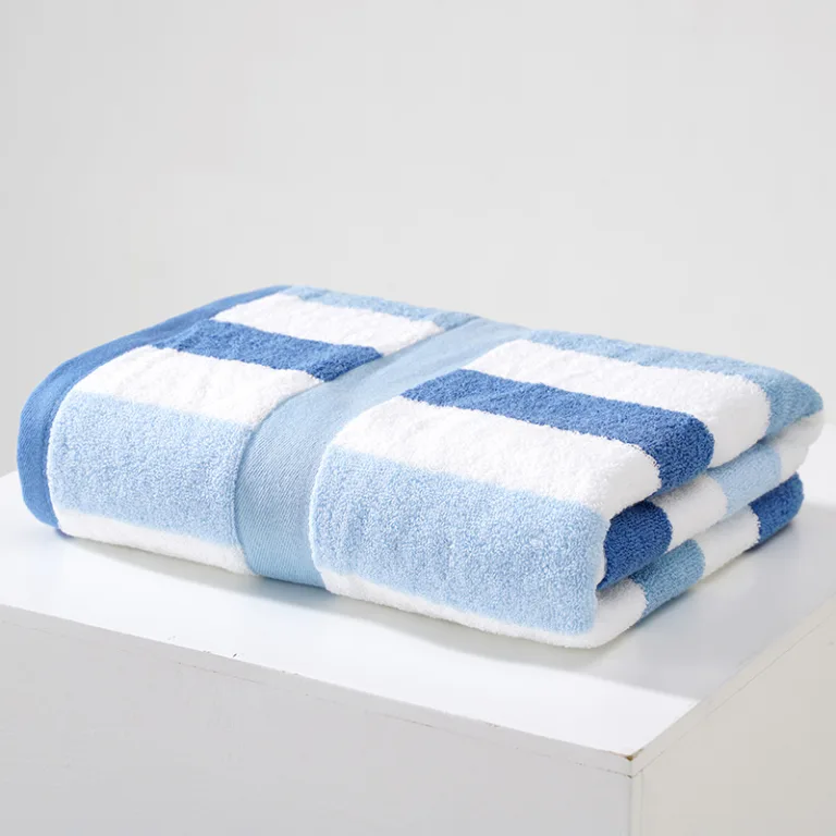Mixed Color Striped Cotton Bath Towel6