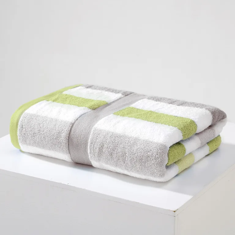Mixed Color Striped Cotton Bath Towel9