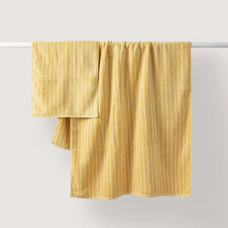 Narrow Stripe Cotton Bath Towel10