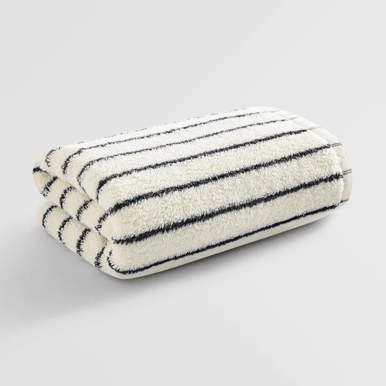 Narrow Stripe Cotton Bath Towel2
