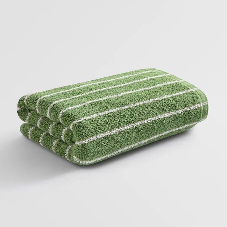 Narrow Stripe Cotton Bath Towel6