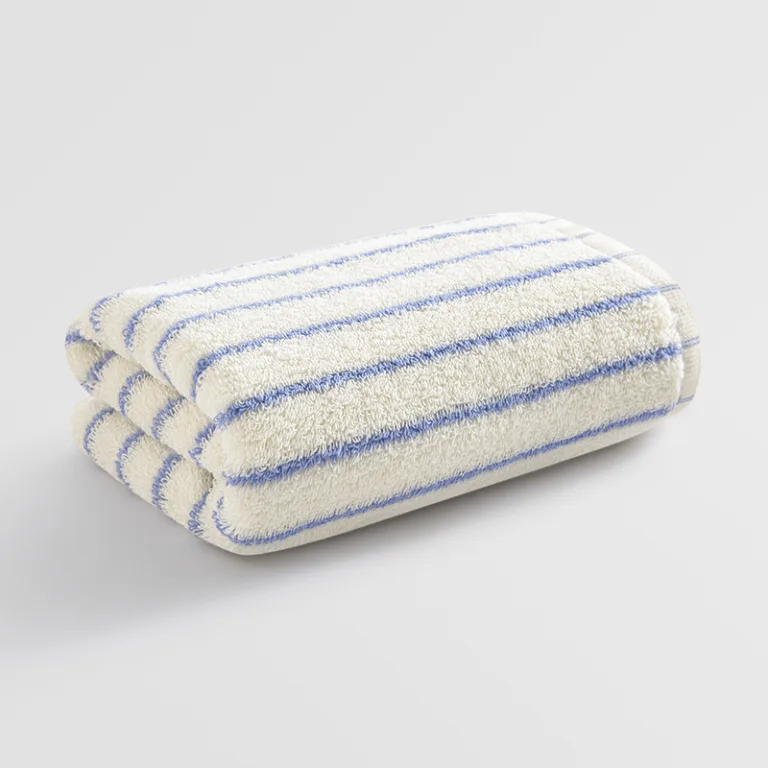 Narrow Stripe Cotton Bath Towel8