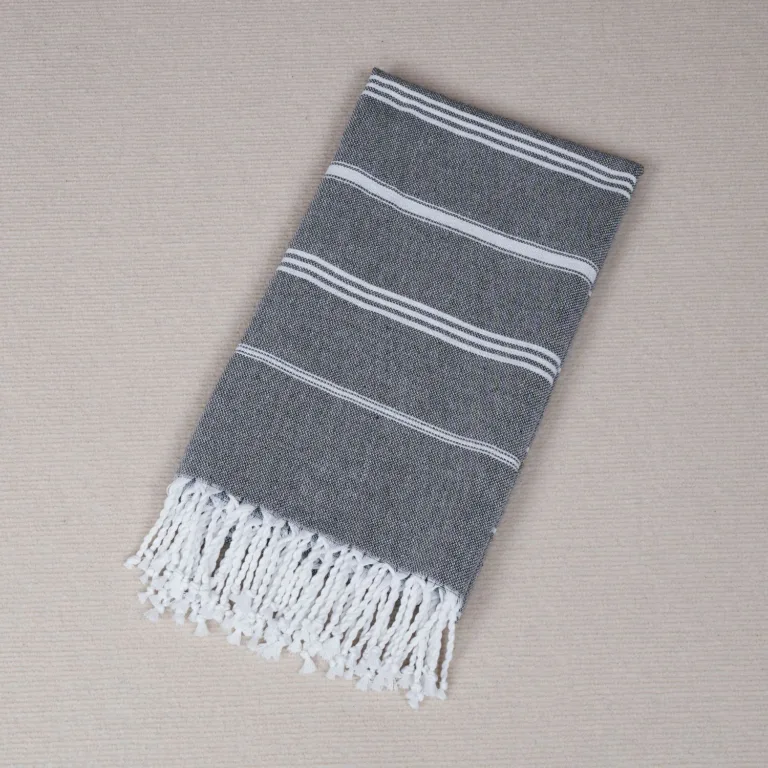 Turkish Hammam Beach Towel with Tassels5