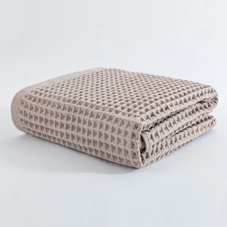 Waffle Weave Cotton Bath Towel7