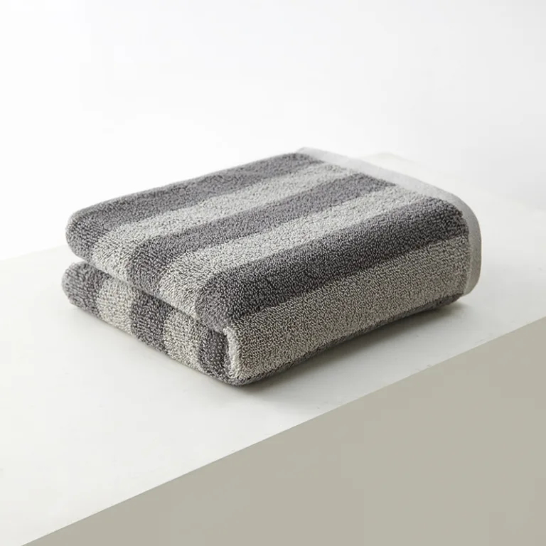 Wide Stripe Cotton Bath Towel8