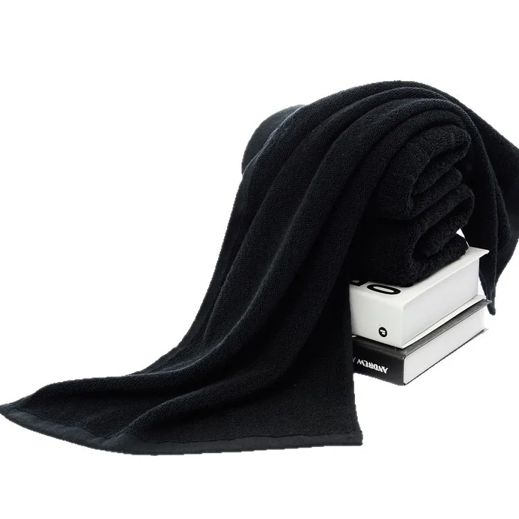Black Cotton Gym Towel4