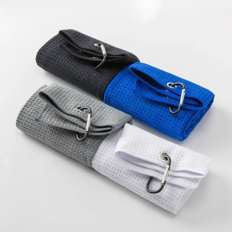 Waffle Microfiber Gym Towel With Hook